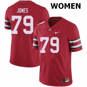 Women's Ohio State Buckeyes #79 Dawand Jones Red Nike NCAA College Football Jersey Latest FOY5044GG